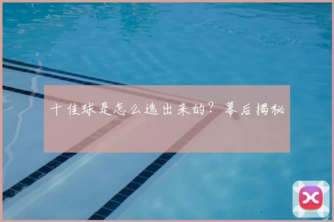 十佳球是怎么选出来的？幕后揭秘